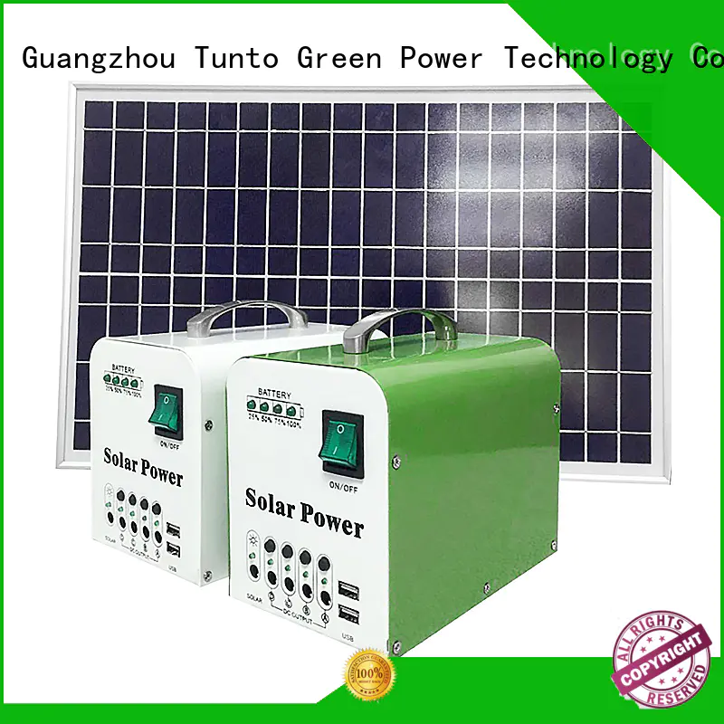 Tunto 10w solar generator kit directly sale for plaza