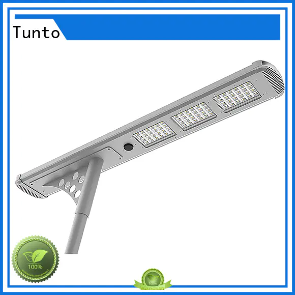 4000lm solar powered street lights supplier for plaza