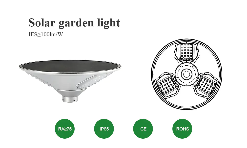 solar plaza light garden sensor street Tunto Brand company