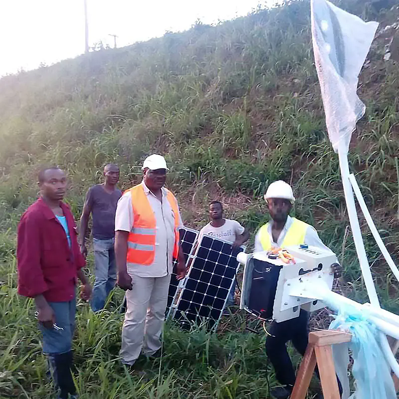 solar street light project in Cameroon