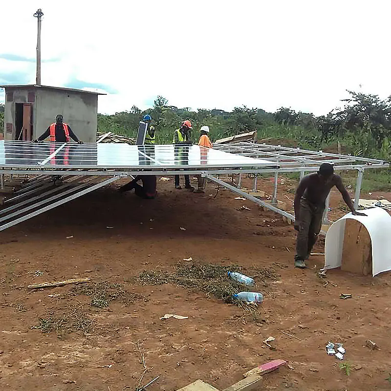 solar street light project in Cameroon