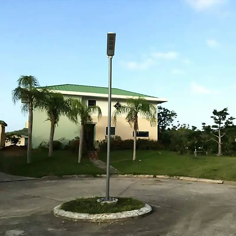 Solar powered led street lights in Puerto Rico
