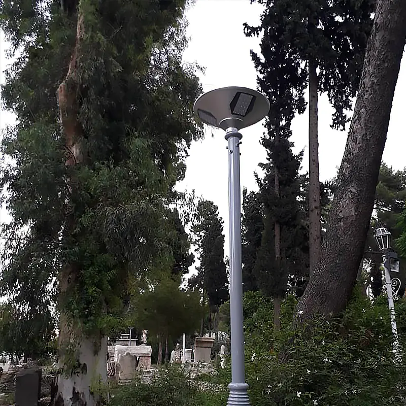 Decorative solar garden lights in Syria