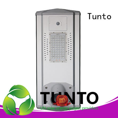 Tunto 4000lm solar street lighting system supplier for parking lot