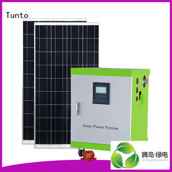 Tunto Brand potable system leadacidgel led street light solar system monocrystalline