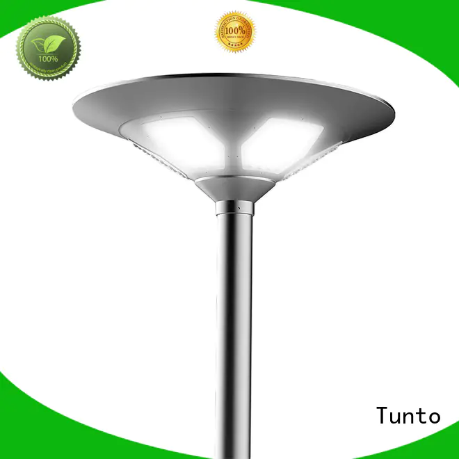 Tunto solar panel garden lights design for plaza