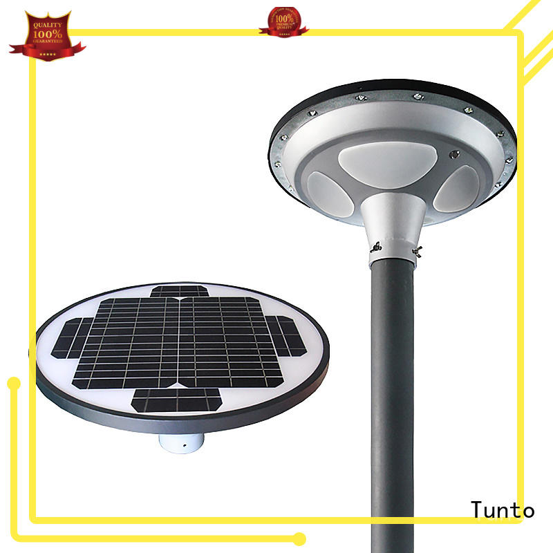 Tunto solar panel garden lights with good price for plaza