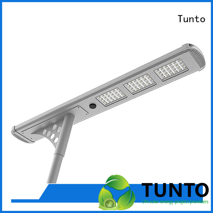 60w all in one solar street light 30w for parking lot Tunto