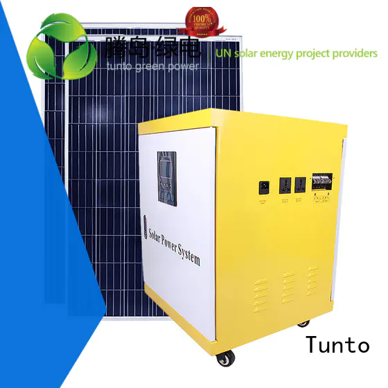 Tunto Brand potable home led street light solar system generator supplier