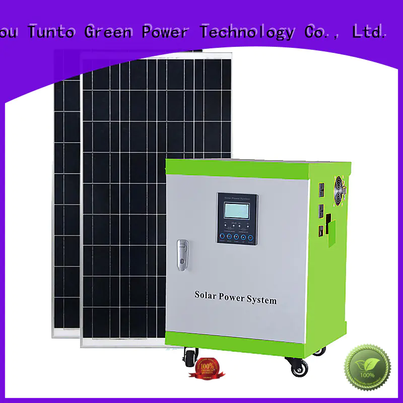Tunto 8000w off grid solar power systems manufacturer for plaza
