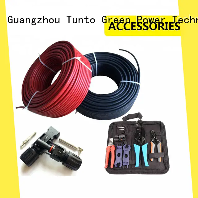 Tunto blue solar panel cable factory for street