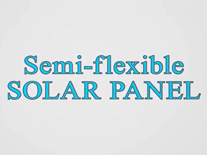 Semi-flexible solar panel production process TUNTO green power