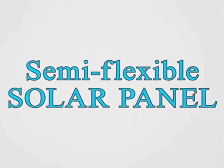 Semi-flexible solar panel production process TUNTO green power