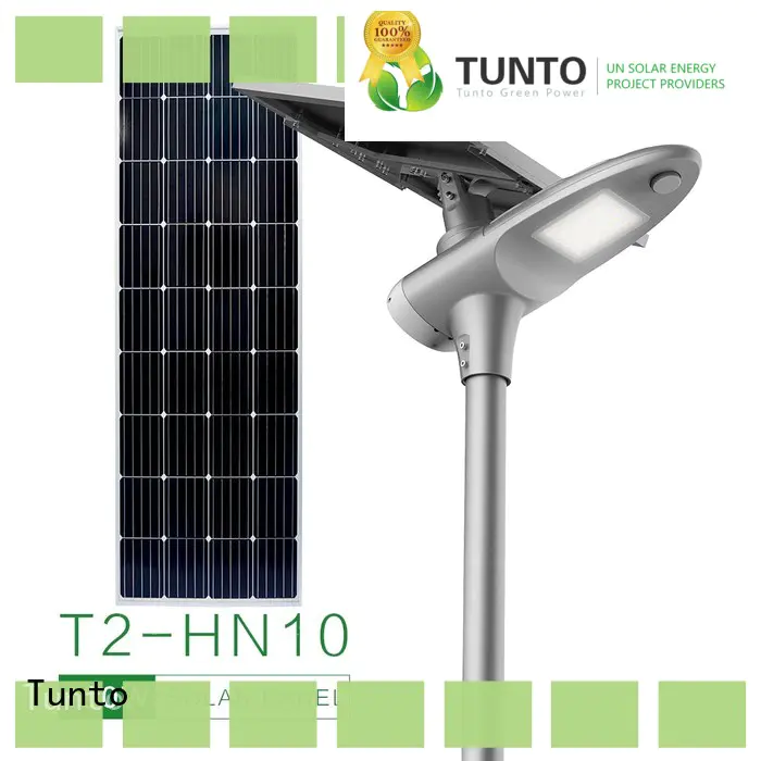 Tunto 30w solar powered street lights wholesale for plaza
