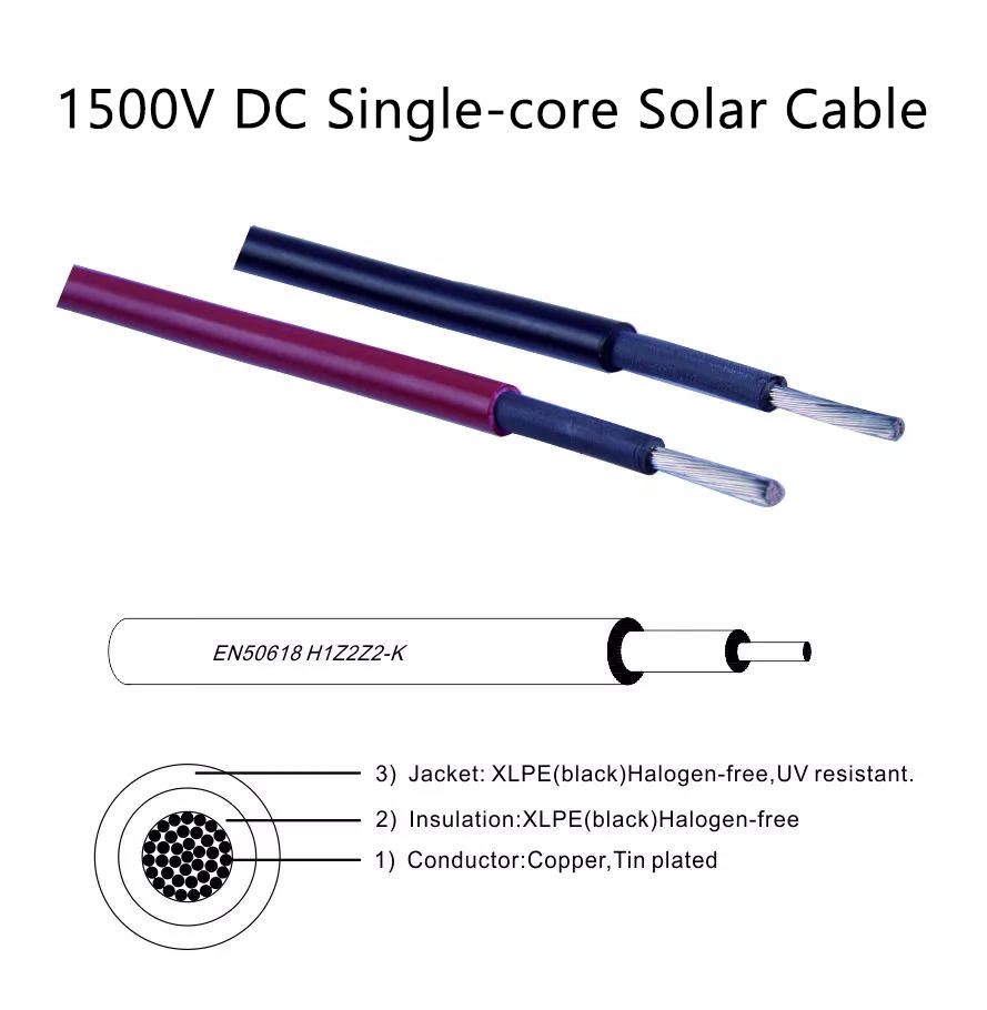 oil resistance solar cable personalized for outdoor