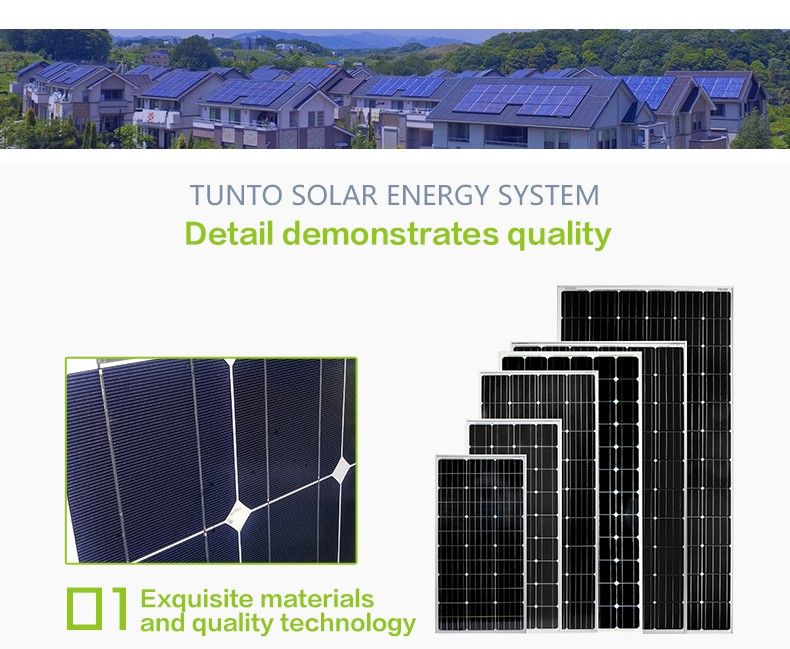 8000w monocrystalline solar cell series for plaza-2