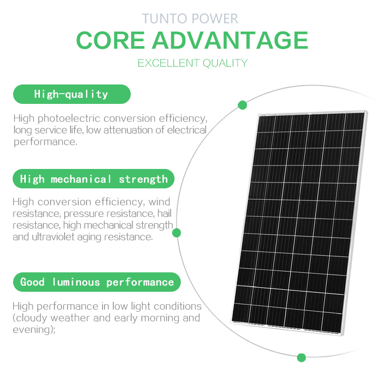 Tunto monocrystalline monocrystalline solar panel factory price for farm-3