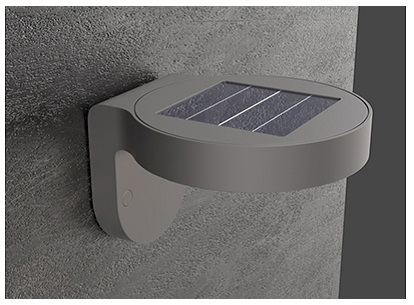 Led solar wall light T2-INX