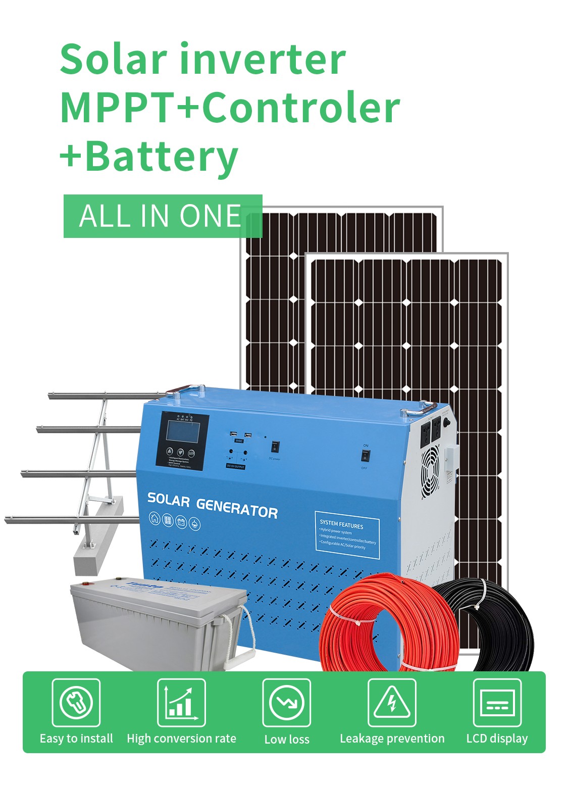 3kw best solar generator directly sale for plaza-1