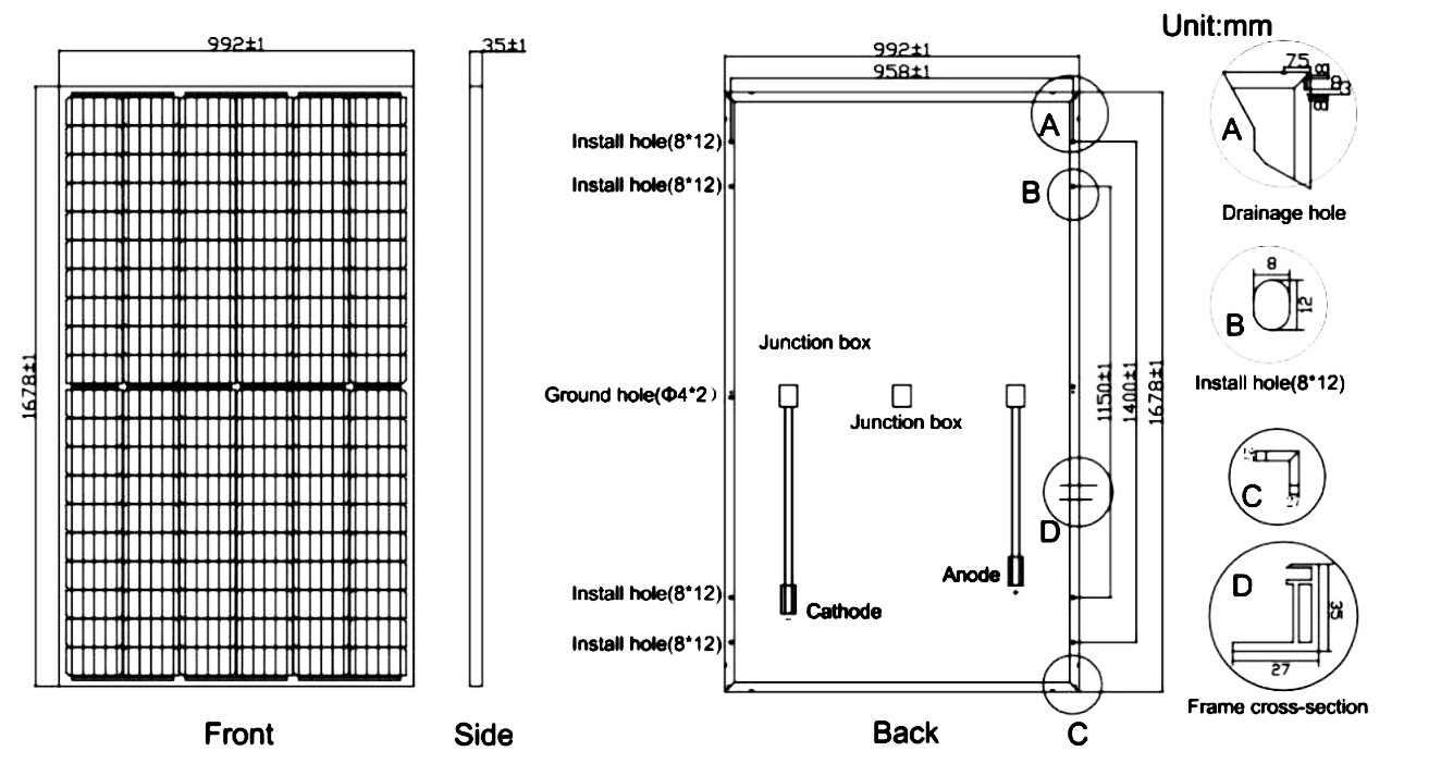 350W 360W 370W 380W 385W 390 watt Mono poly Solar Panel Price per watt for power generation