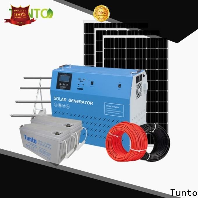 Tunto 6000w off grid solar panel kits from China for plaza