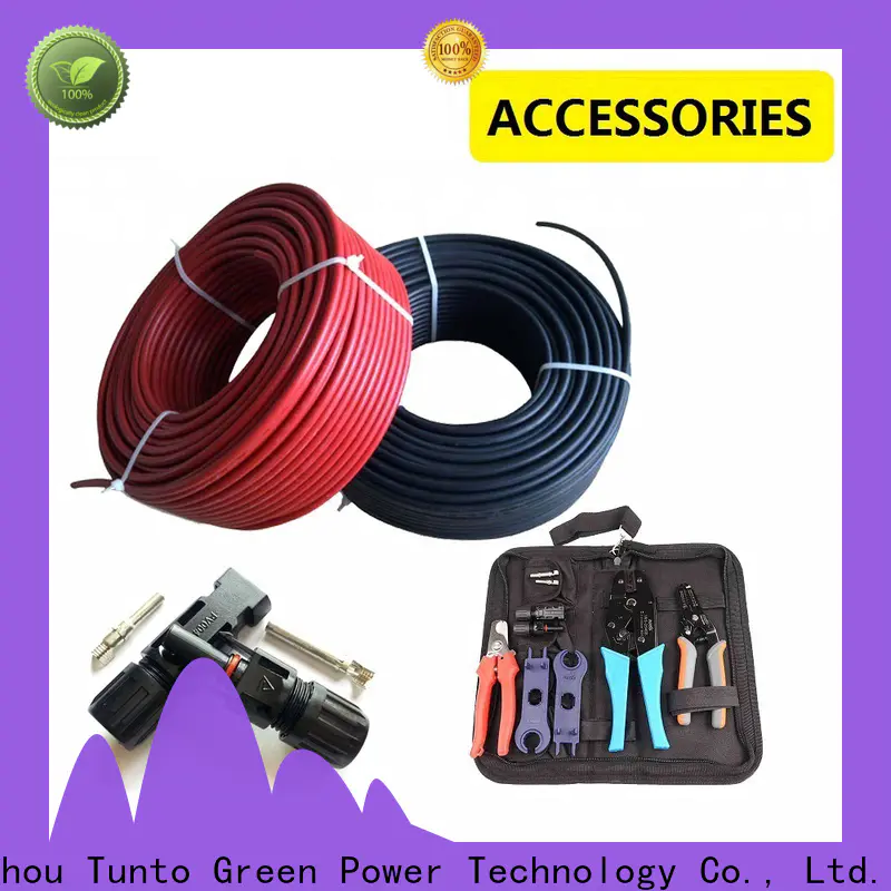 Tunto 4mm solar cable factory for road