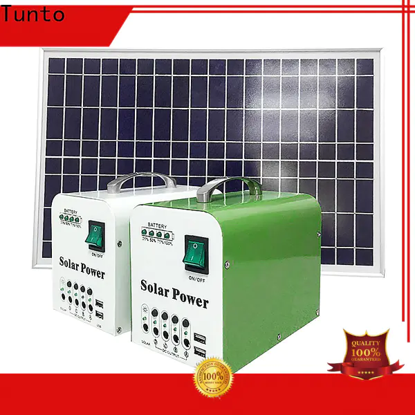 Tunto portable solar power system supplier for charging