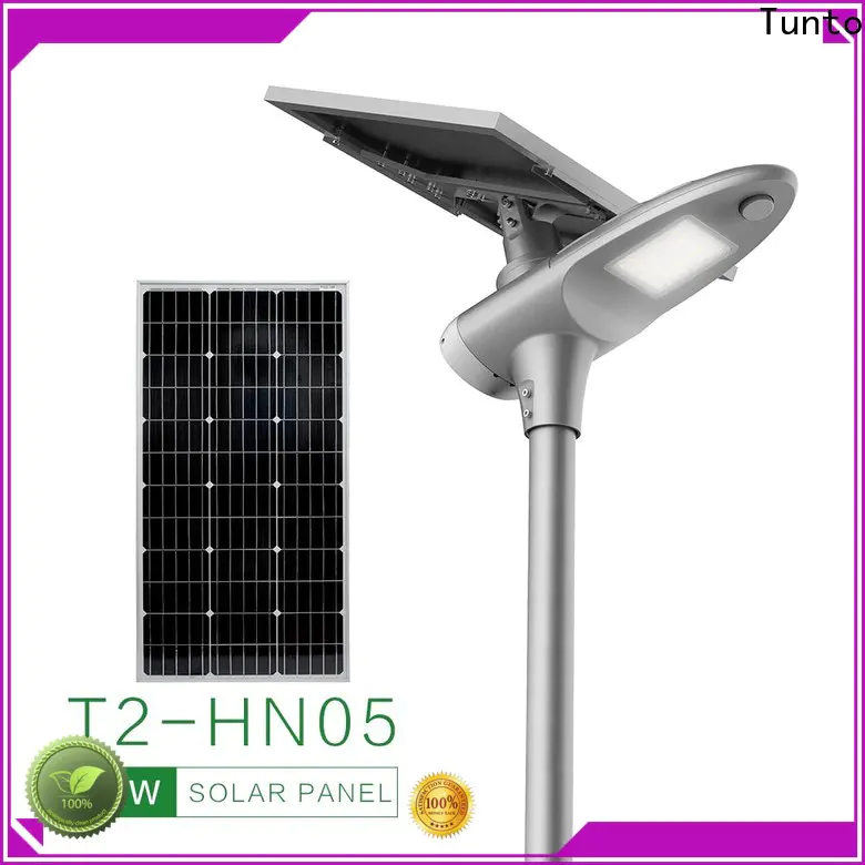 Tunto solar powered led street lights factory price for road