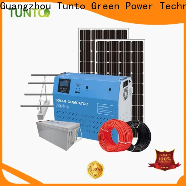 Tunto off grid solar power systems manufacturer for plaza