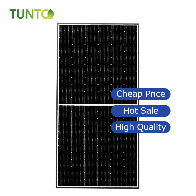 9BB 500W+ half cells perc solar panel with high power output 25+ service life