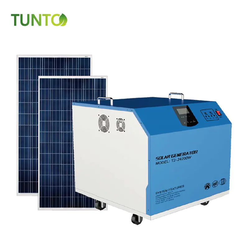 500W 1000W ~3KW off grid solar power system with battery and built in mppt solar contrroller