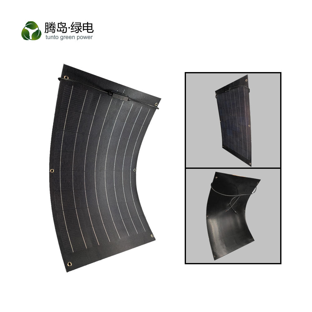 flexible solar panel 100w 150W 200W 250W ETFE 30° bendable 15 years service life