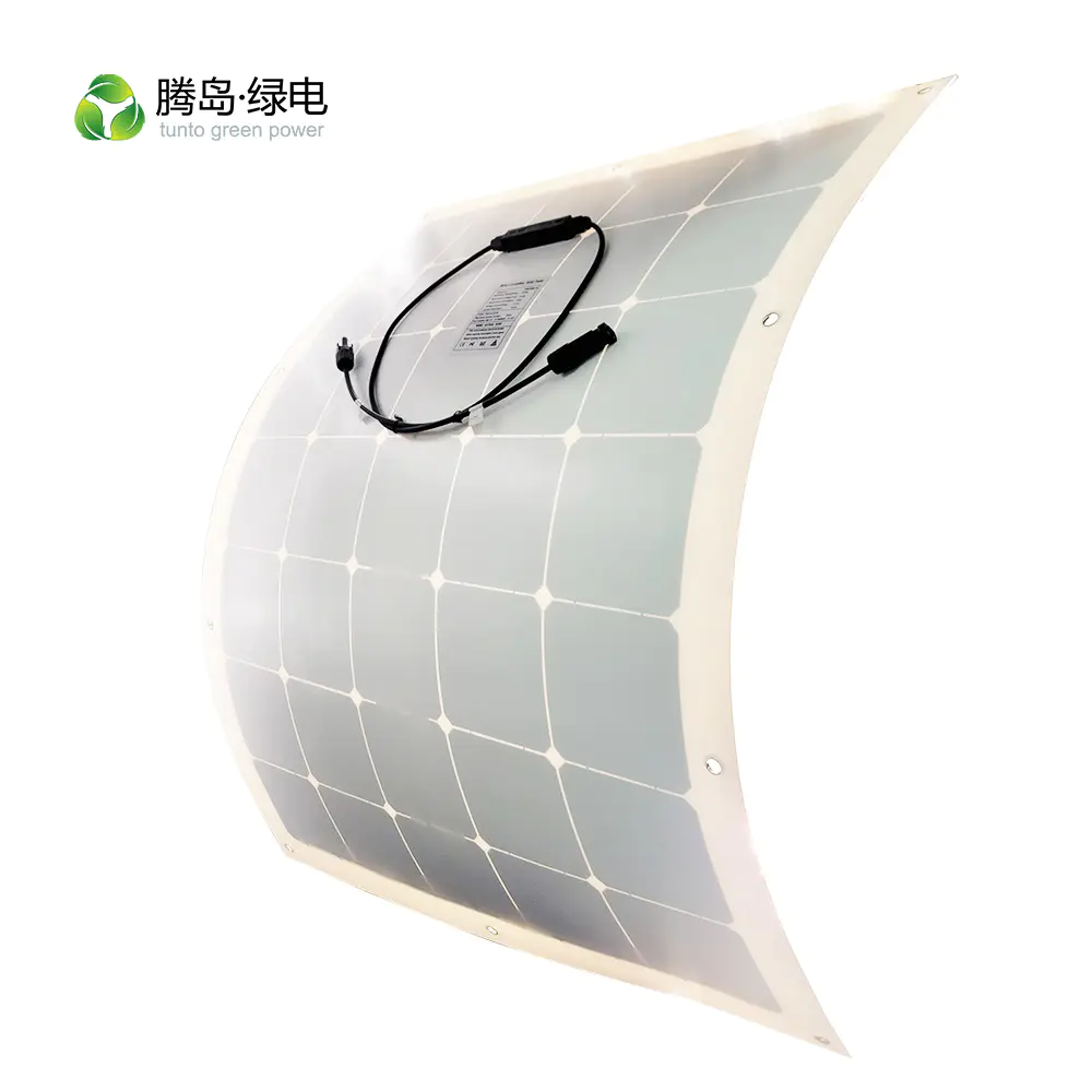 flexible solar panel 100w 150W 200W 250W ETFE 30° bendable 15 years service life