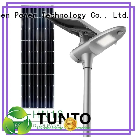 Tunto integrated solar street light personalized for outdoor