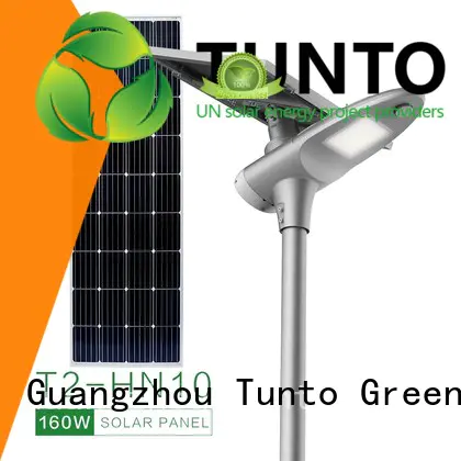 Tunto 50w solar powered street lights supplier for road