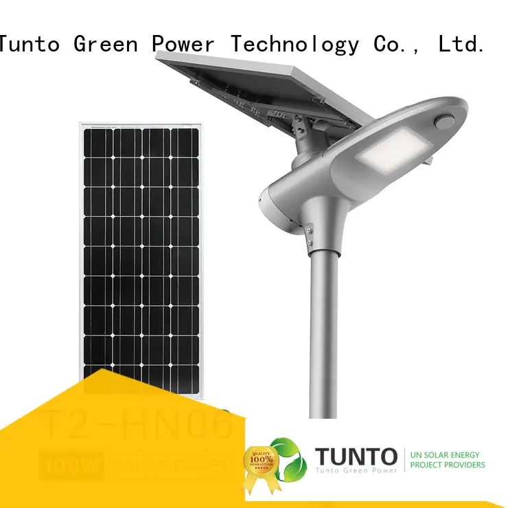 Tunto solar street lighting system wholesale for parking lot