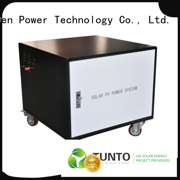 Tunto solar generator kit series for plaza