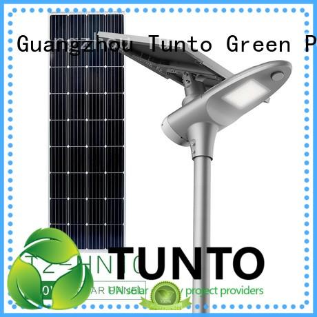 Tunto 80w best solar street lights supplier for plaza
