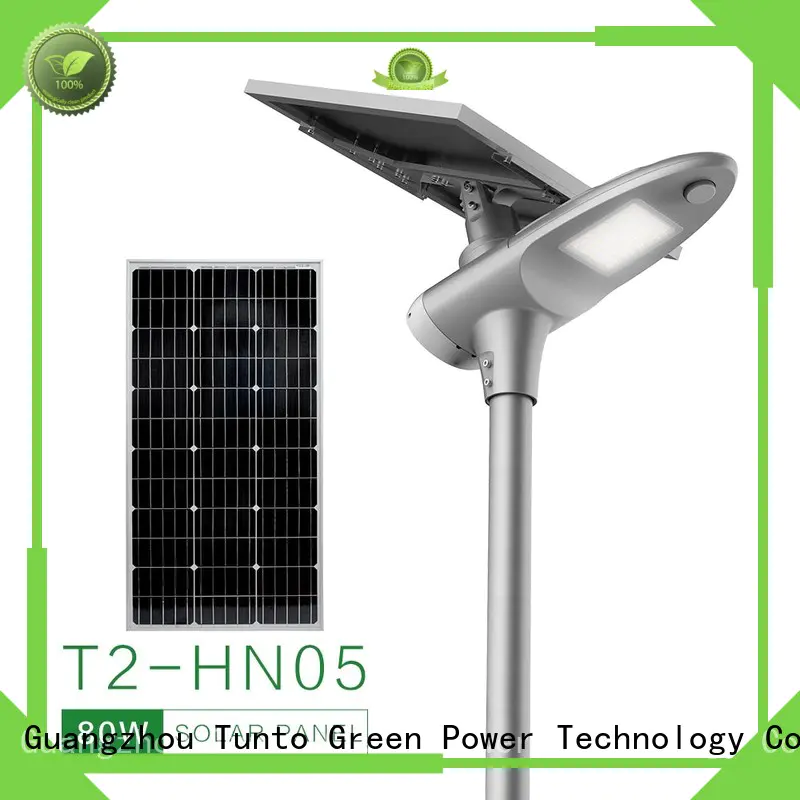 Tunto Brand garden warm quality solar powered street lights manufacture