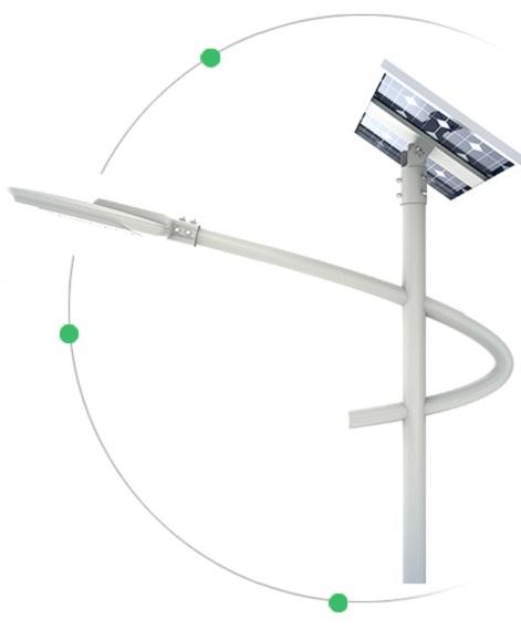 Solar street lamp with built-in battery split-type-2