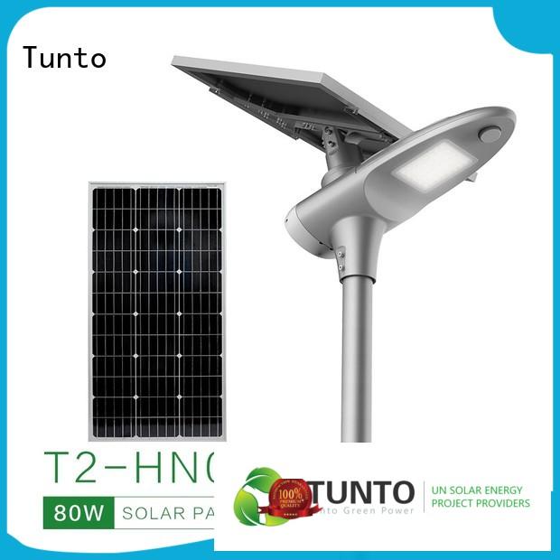 Tunto solar street lighting system wholesale for plaza