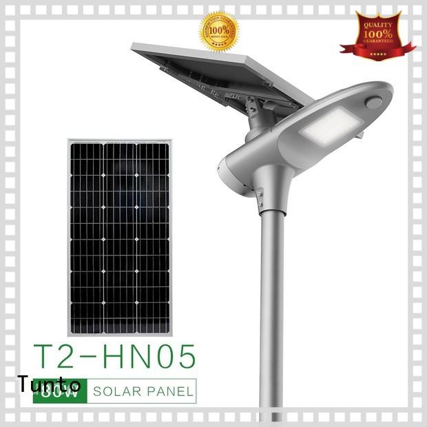 Tunto energy saving all in one solar street light personalized for plaza