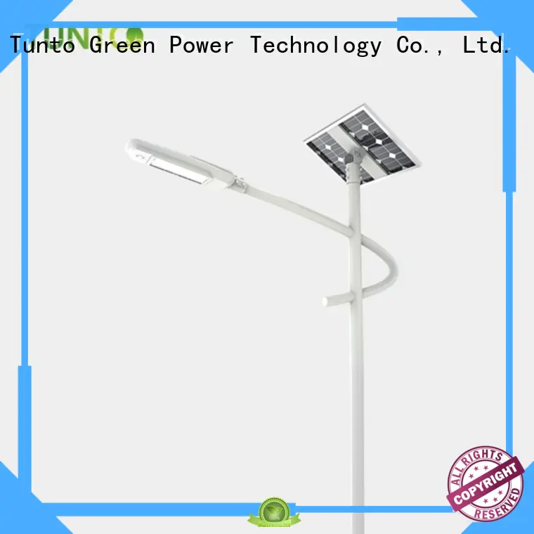 solar powered parking lot lights factory price for outdoor Tunto