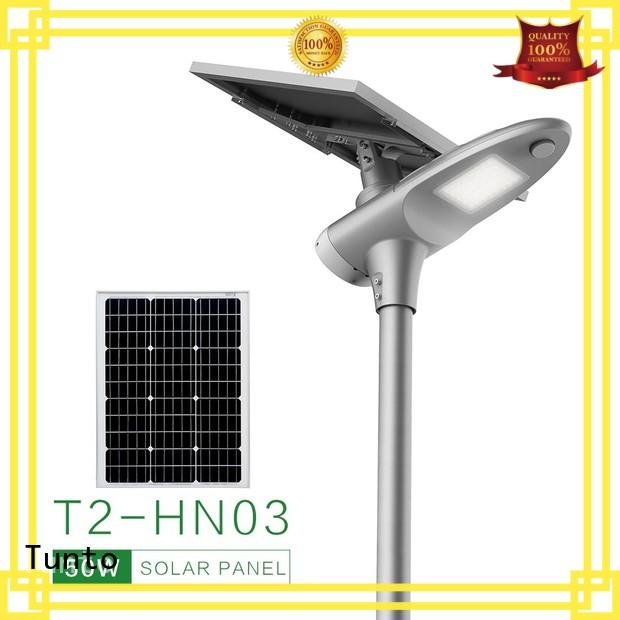 Tunto 50w solar parking lot lights factory price for parking lot
