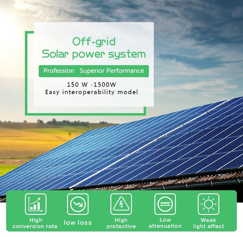 500w off grid solar kits customized for outdoor-1