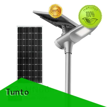 Tunto 4000lm solar powered street lights cost for plaza