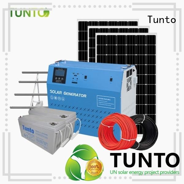 Tunto off grid solar power systems customized for road