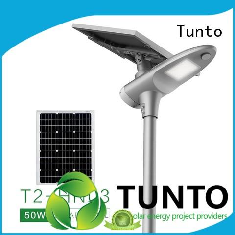 Tunto cool solar powered parking lot lights system for road