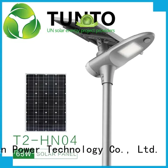 waterproof solar powered led pole lights wholesale for outdoor Tunto